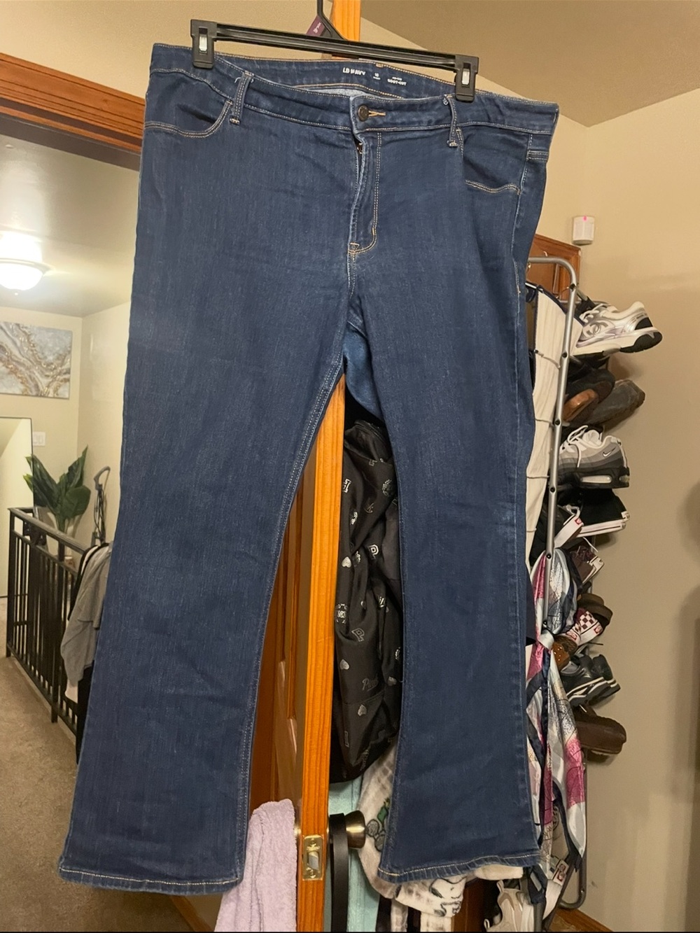 Old Navy Women's Dark Blue Wide Leg Jeans